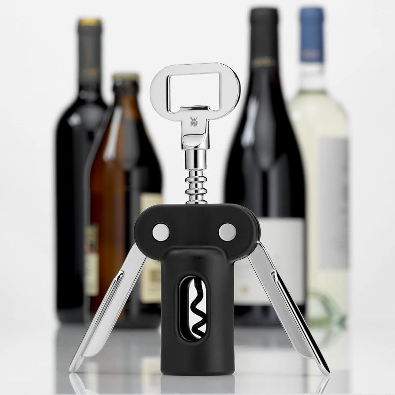 WMF Clever&More Corkscrew Wine Opener – 20 cm With Foil Cutter and Bottle Opener