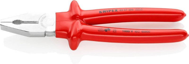 KNIPEX Kombizange, 180 Mm, Schneidet Weichen Draht (Kupfer) Und Harten Draht (Stahldraht), Greift Flach- Und Rundmateralien, 03 02 180