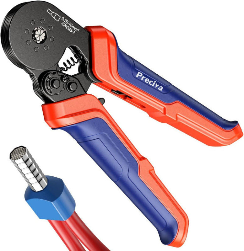 PRECIVA Ferrule Crimping Tool Kit – 1200 Insulated Ferrules (0.25–10 mm²)