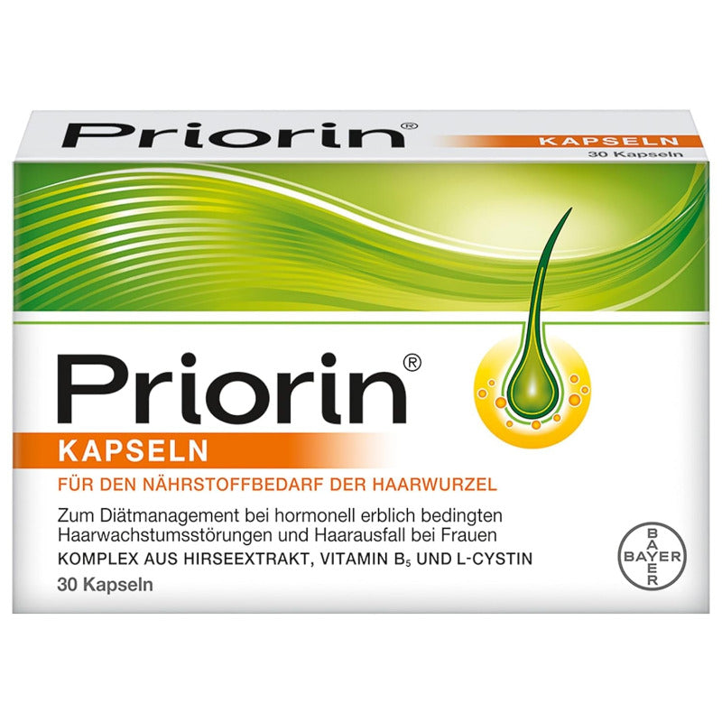 PRIORIN Hair Growth Capsules – 120 Capsules | Nutrient Complex with Biotin and Millet Extract for Hair Roots Support