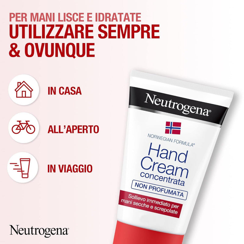 Handcreme Crema per Le Mani Idratante Protettiva Senza Profumo 75 Ml