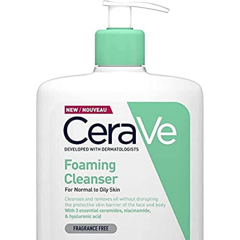 CeraVe Foaming Cleanser for Face and Body – Deep Pore Cleanser 473ml