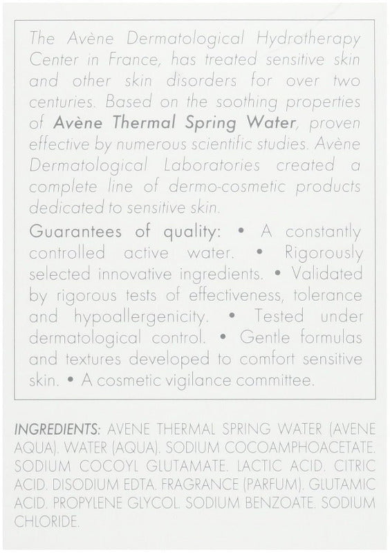 Avene Reichhaltiger Reinigungsreinigungsschaum Zur Straffung Der Poren Für Gesicht Und Augen Für Unisex-Erwachsene