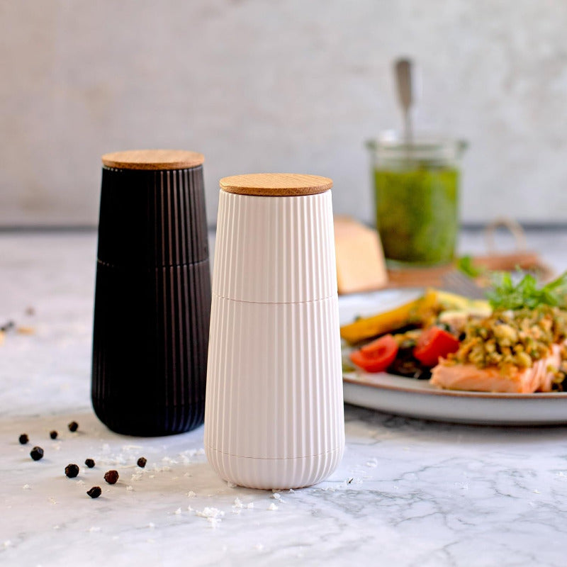 ADHOC MP150 Scape Salt & Pepper Mill Set – Black & White