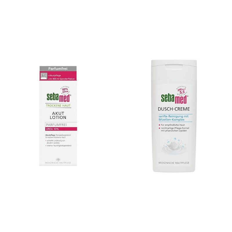Sebamed Trockene Haut Urea Akut 10% Lotion Parfumfrei 400 Ml Mit Spender, Feuchtigkeits- , Lindert Spannungsgefühl, Langanhaltender Schutz Vor Austrocknung, Für Damen Und Herren