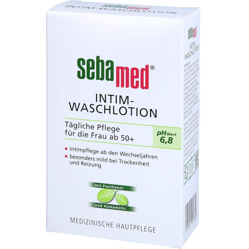 SEBAMED Intim Waschlotion pH 6.8 – For Women 50+ - 200ml for Mature Skin