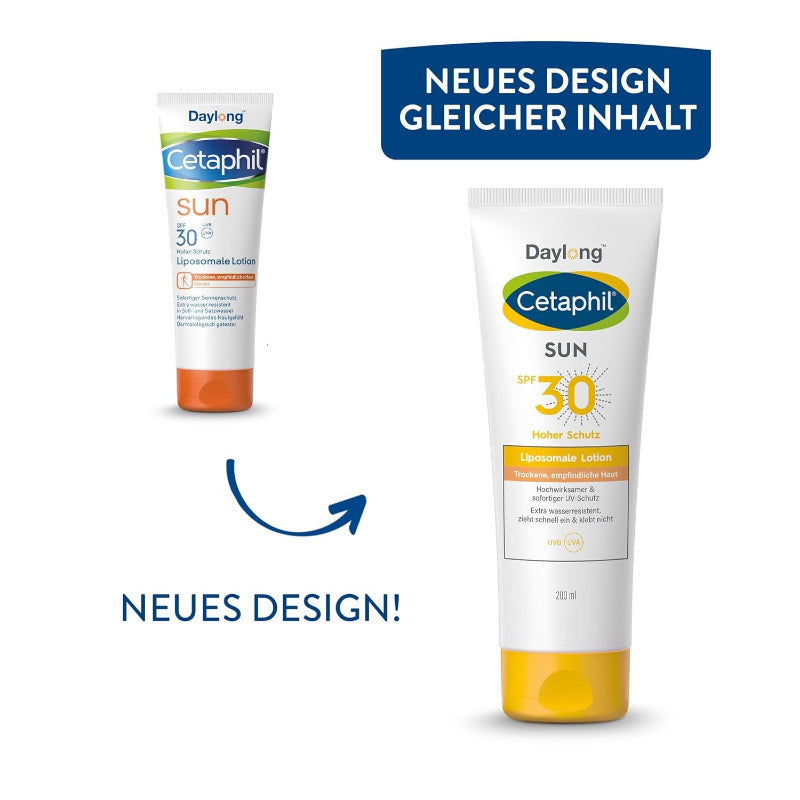 CETAPHIL SUN Liposomal Lotion SPF 30 – 200ml | Dermatological Sunscreen for Dry & Sensitive Skin