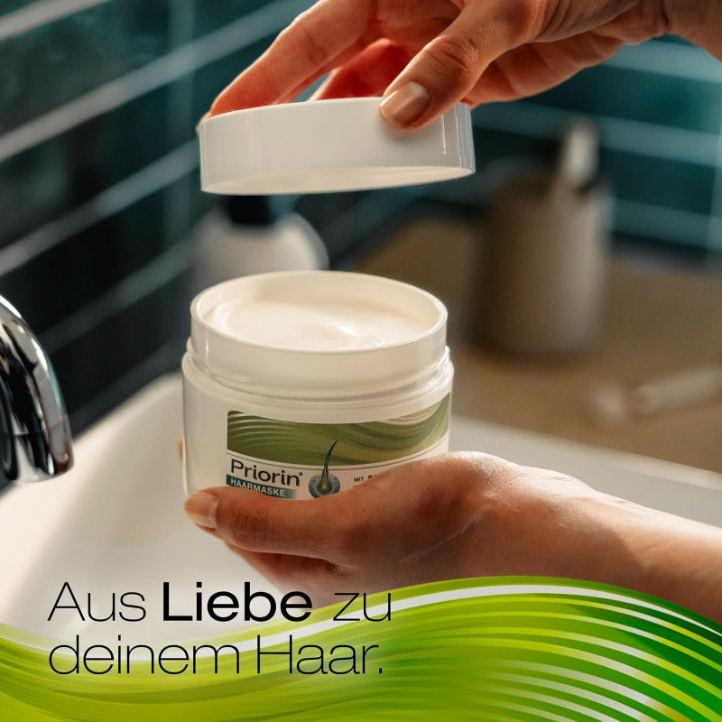 Priorin Haarmaske - Haarkur Für Kraftloses Und Brüchiges Haar - Ergänzende Pflege Für Die Haarausfallbehandlung Und Um Das Natürliche Haarwachstum Zu Unterstützen – 3 Monats - Packung