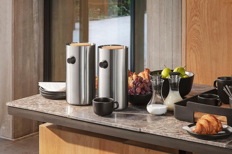 EVA SOLO Nordic Kitchen Pump Thermos Jug – 1.8 L Steel