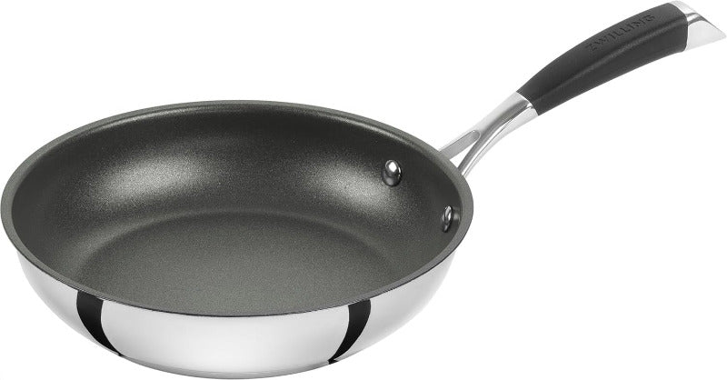 CORNELIA POLETTO by ZWILLING Stainless Steel Frying Pan – 28 cm | Diamond Non-Stick, Induction-Ready