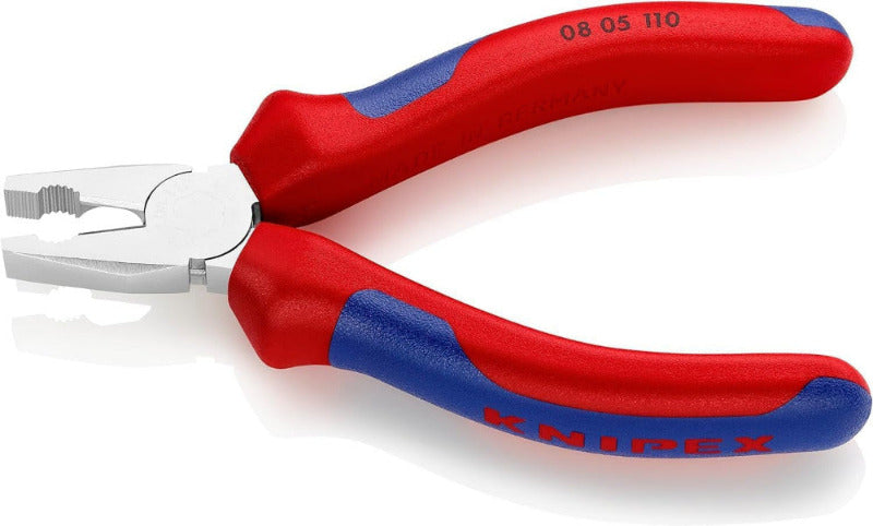 KNIPEX Mini Combination Pliers – 110 mm, Chrome-Plated, Ergonomic Grips (08 05 110)
