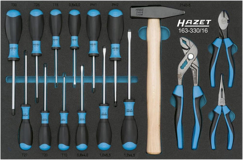 HAZET Universal-Satz 163-523/11 I 11-Teiliges Set I Perfektes Ordnungssystem I Vielseitiges Set