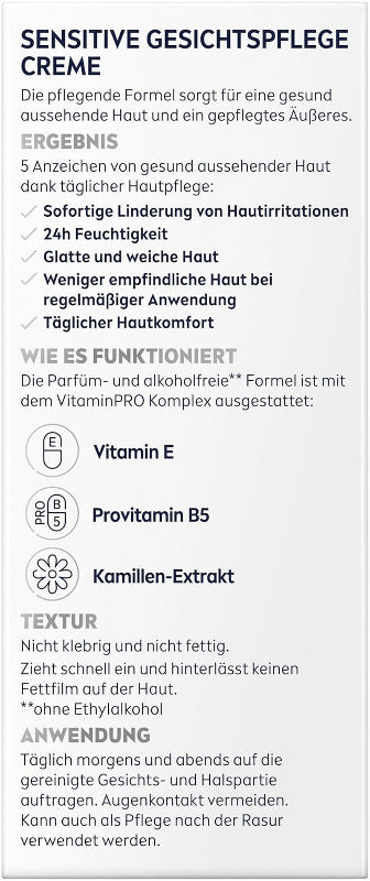 NIVEA MEN Sensitive Gesichtspflege Creme, 24H Feuchtigkeitscreme Für Empfindliche Männerhaut, Beruhigende Gesichtscreme Zur Linderung Von Hautirritationen (75 Ml)