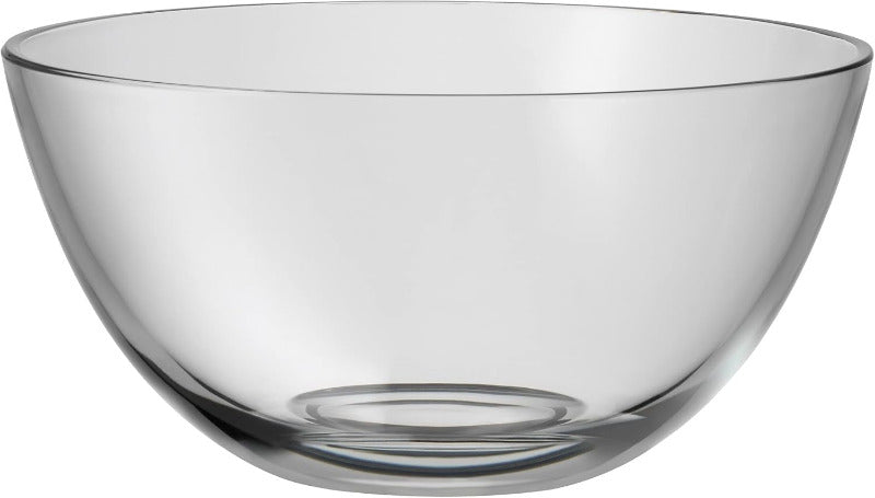 WMF Taverno 3-Piece Salad Bowl Set Glass Salad Bowl with Stainless Steel Servers