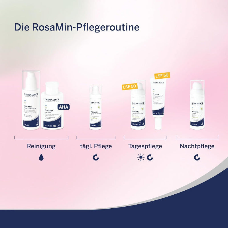 DERMASENCE Rosamin Getönte Tagespflege LSF 50, 30 Ml - Rötungen Korrigierende Tagespflege Mit LSF 50 Für Couperose Und Zu Rosacea Neigende Haut