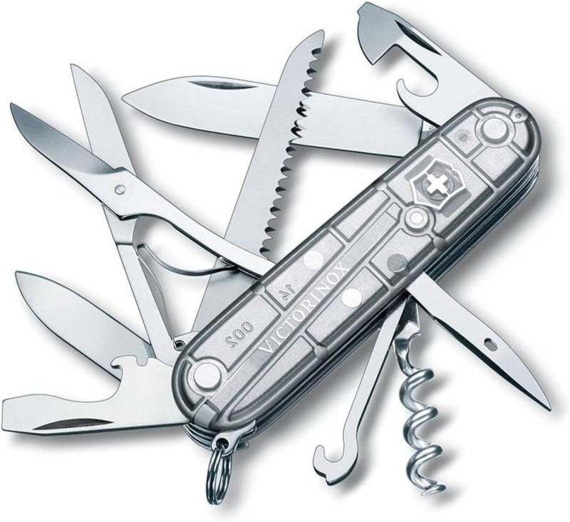 Victorinox Schweizer Taschenmesser Huntsman, Multitool, Swiss Army Knife Mit 15 Funktionen, Klinge, Korkenzieher, Dosenöffner
