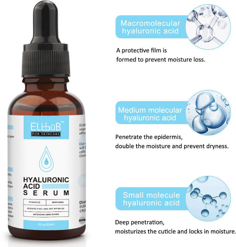 Gesichtspflege Serum Set Mit Vitamin C Serum Hyaluron Serum - Gegen Falten, Trockene, Matte Haut & Dunkle Flecken, Anti-Aging-Pflege Für Einen Frischen Glow Und Ebenmäßigen Teint