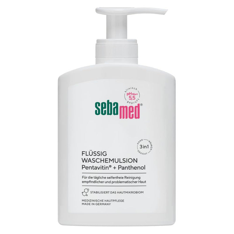 SEBAMED Liquid Face & Body Wash with Pump Dispenser – 200ml