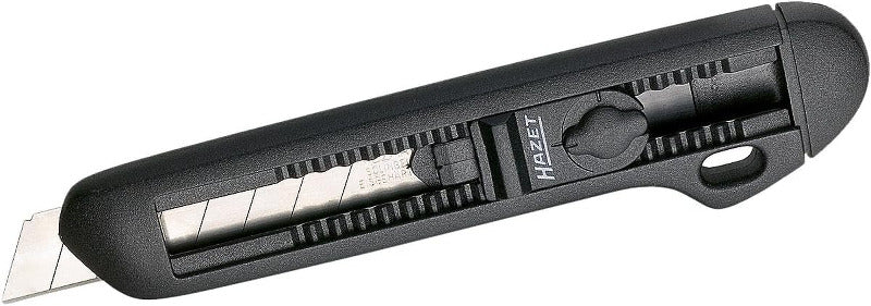 HAZET Klappmesser 2157-3 I Outdoor Taschenmesser Mit Hochwertiger Edelstahl-Klinge I Aluminium-Griff Mit Fingermulden Für Den Einsatz in Werkstatt, Industrie Oder Hobby