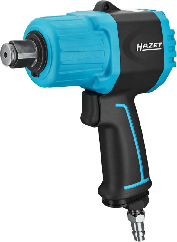 HAZET Schlagschrauber 9012TT I Max. Lösemoment 2200 Nm, Vierkantantrieb 12,5 Mm (1/2 Zoll) I Hochleistungs-Doppelhammer-Schlagwerk- Kompakt Und Leicht Mit Twin-Turbo Technologie