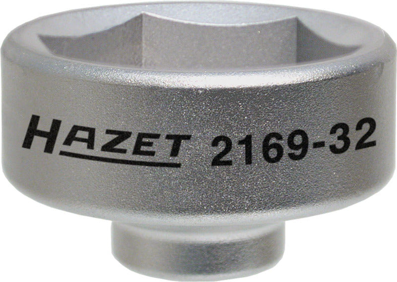 HAZET Ölfilterschlüssel 2169 I Passend Für Verschiedene Ölfilter Mit Einem Durchmesser Von 82 Mm, Antrieb: Außensechskant 3⁄8 Zoll I Betätigung Von Ölfiltern Und Ölfilter-Gehäusedeckeln