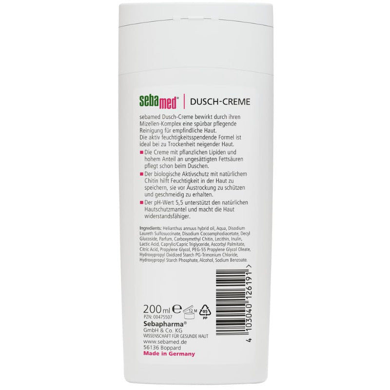 SEBAMED Dusch-Creme Mit Mizellen-Komplex 200 Ml, Duschcreme Für Damen Und Herren, Hilft Feuchtigkeit in Der Haut Zu Speichern, Sie Vor Austrocknung Zu Schützen Und Geschmeidig Zu Erhalten