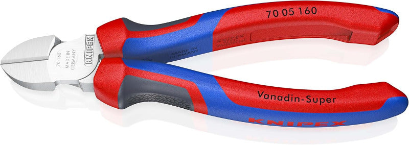 KNIPEX 70 02 160 Side Cutter with Comfort Grips – 160mm Black Atramentized