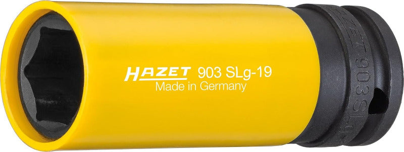 HAZET Steckschlüssel-Satz 903SPC/3 I 12,5 Mm Vierkantantrieb (1/2 Zoll), 17-21 Mm Schlüsselweite, Mit Kunststoffhülse I Materialschonende Radmontage Bei Reifen Mit Alu-Felgen