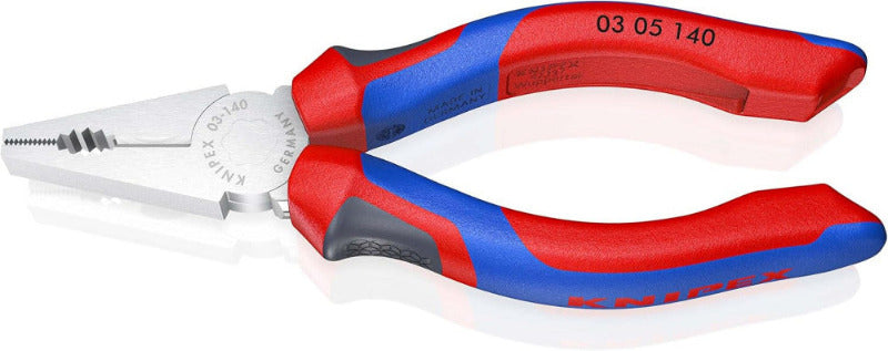 KNIPEX 03 02 180 Combination Pliers – 180 mm | Cuts Copper & Steel Wire, Grips Flat & Round Material