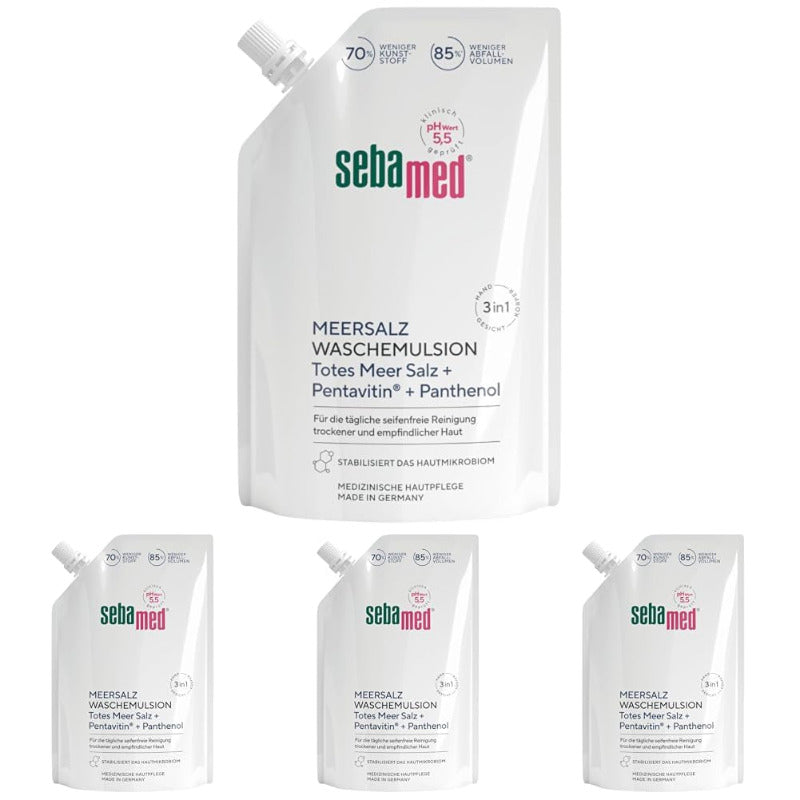 SEBAMED Sea Salt Wash Emulsion with Dead Sea Minerals – 400 ml Refill Pouch