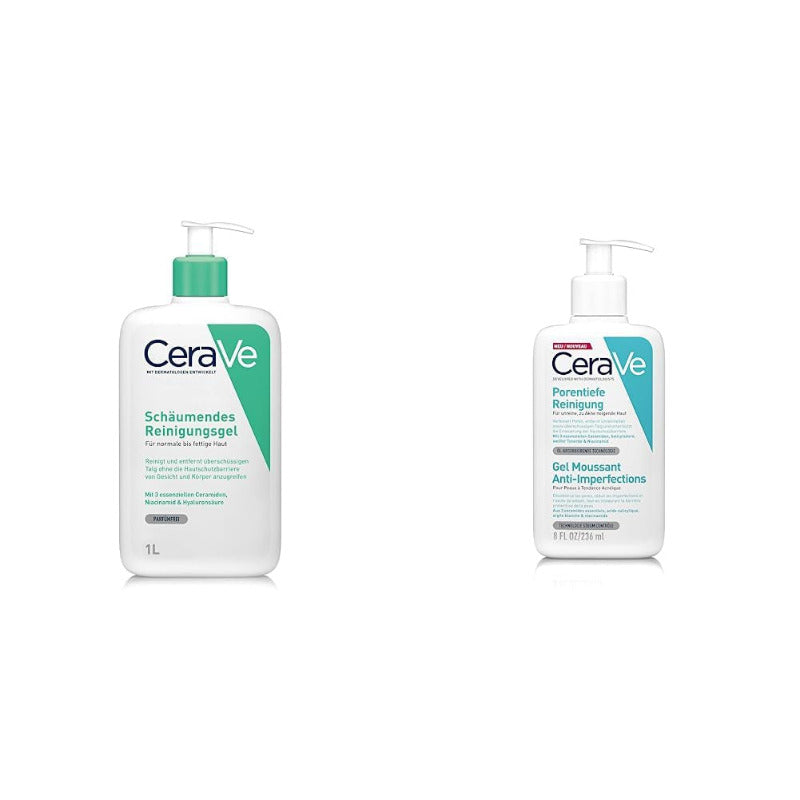 CeraVe Foaming Cleanser for Face and Body – Deep Pore Cleanser 473ml