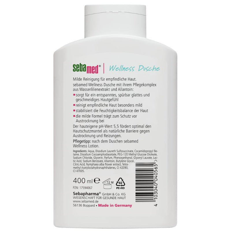 SEBAMED Wellness Dusche 400 ml – Gentle Wellness Shower Gel for Sensitive Skin