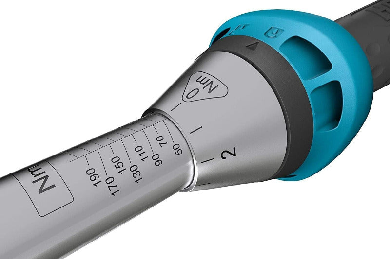 Hazet Drehmomentschlüssel 5122-3CT I Abtrieb: Vierkant 12,5 Mm (1/2 Zoll), Toleranz: 3%, 32 Zähne (Betätigungswinkel 11,25 Grad) I Umschaltknarre Für Auto Und Fahrrad I 519 Mm