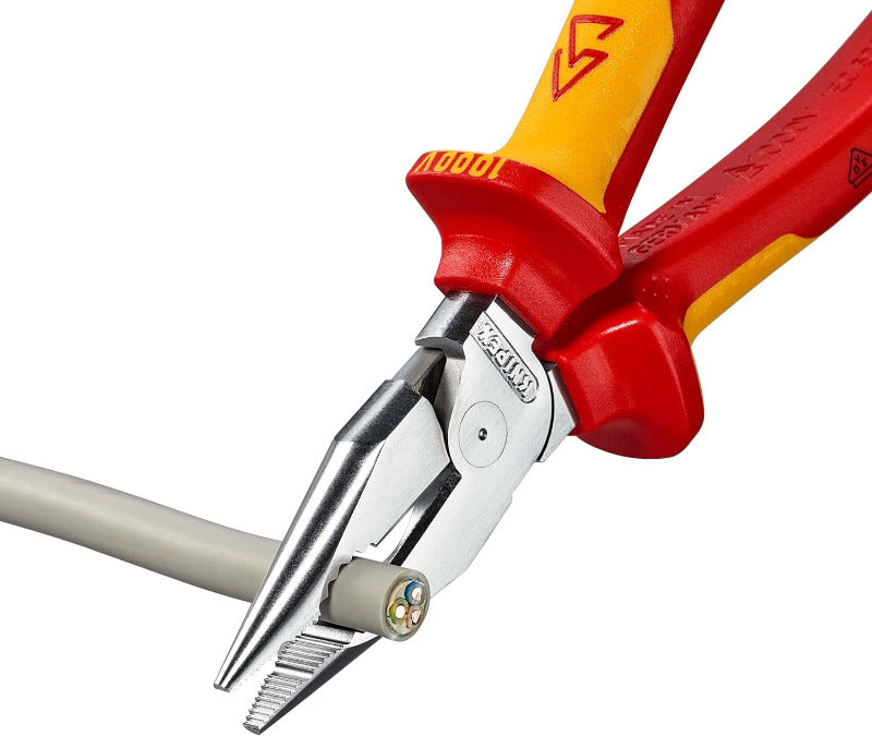 KNIPEX 08 26 185 VDE Needle‑Nose Combination Pliers – 185 mm