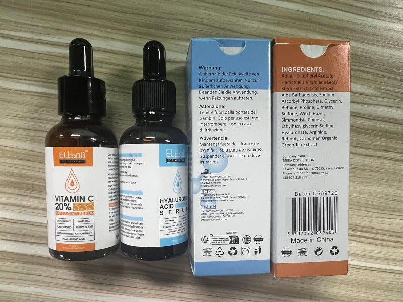 Elbbub Face Care Serum Set – Vitamin C & Hyaluronic Acid Duo