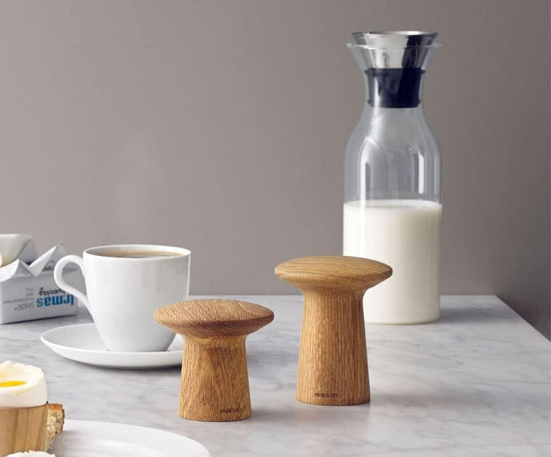 EVA SOLO Salt & Pepper Mill 3” Oak Scandinavian Simplicity Meets Superior Grinding