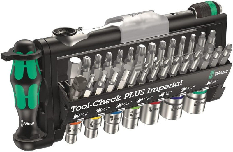 WERA Tool-Check Automotive 1 – 38-Piece Metric Bit & Socket Set (05200995001)
