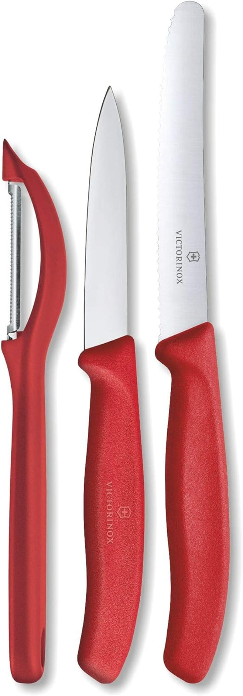 VICTORINOX Swiss Classic Vegetable Knife & Peeler Set – 3-Piece | Black