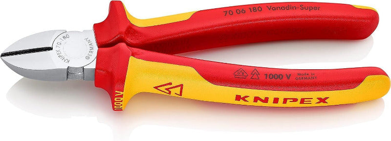 KNIPEX 70 02 160 Side Cutter with Comfort Grips – 160mm Black Atramentized