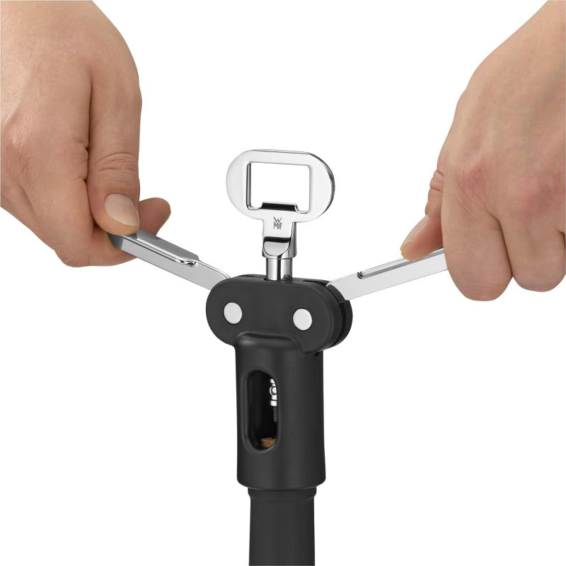 WMF Clever&More Corkscrew Wine Opener – 20 cm With Foil Cutter and Bottle Opener