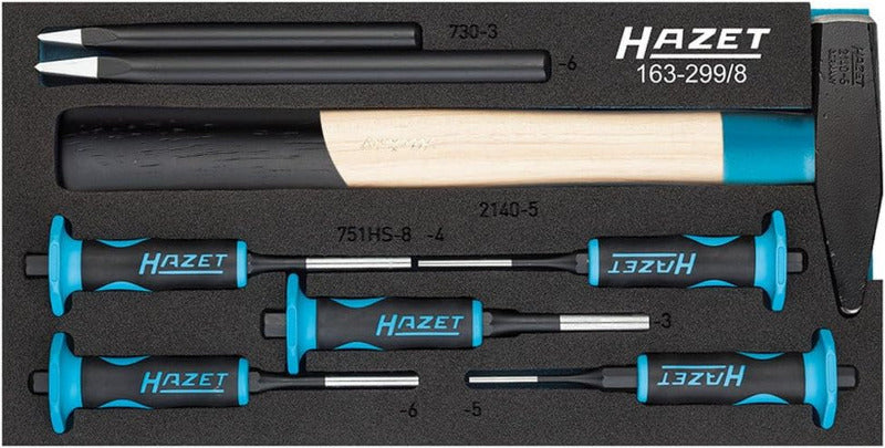 HAZET Universal-Satz 163-523/11 I 11-Teiliges Set I Perfektes Ordnungssystem I Vielseitiges Set