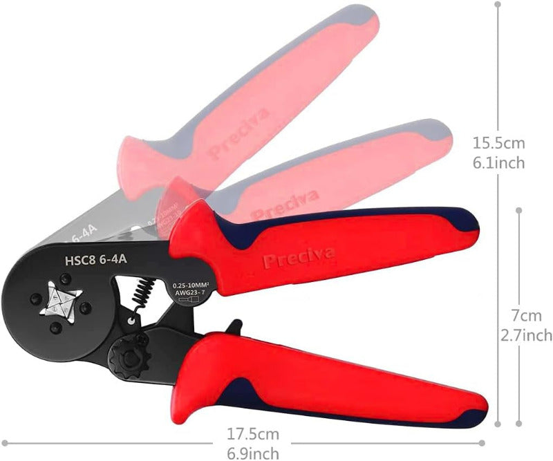 PRECIVA Ferrule Crimping Tool Kit – 1200 Insulated Ferrules (0.25–10 mm²)