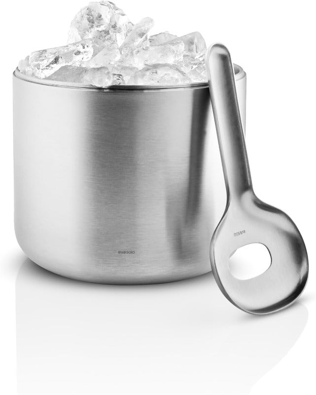EVA SOLO Liquid Lounge Insulated Ice Bucket with Scoop – Brushed Stainless Steel