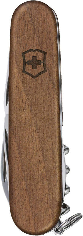 Victorinox Spartan Wood Swiss Army Knife – Elegant Multitool Pocket Knife with 10 Functions