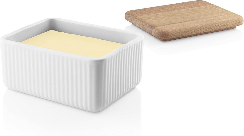 Eva Trio Legio Nova Butter Dish with Wood Lid