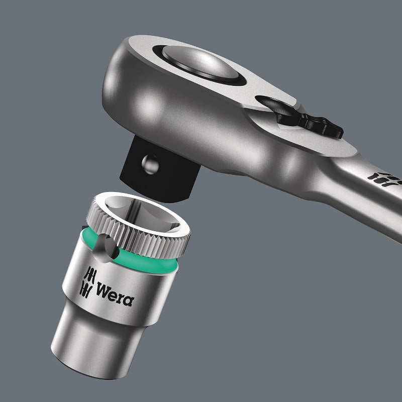Wera 05004004001 8004 a Zyklop Metal-Knarre Mit Umschalthebel Mit 1/4Zoll-Antrieb, 1/4 Zoll X 141.0 Mm