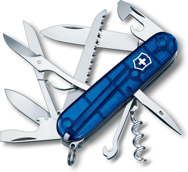 Victorinox Schweizer Taschenmesser Huntsman, Multitool, Swiss Army Knife Mit 15 Funktionen, Klinge, Korkenzieher, Dosenöffner