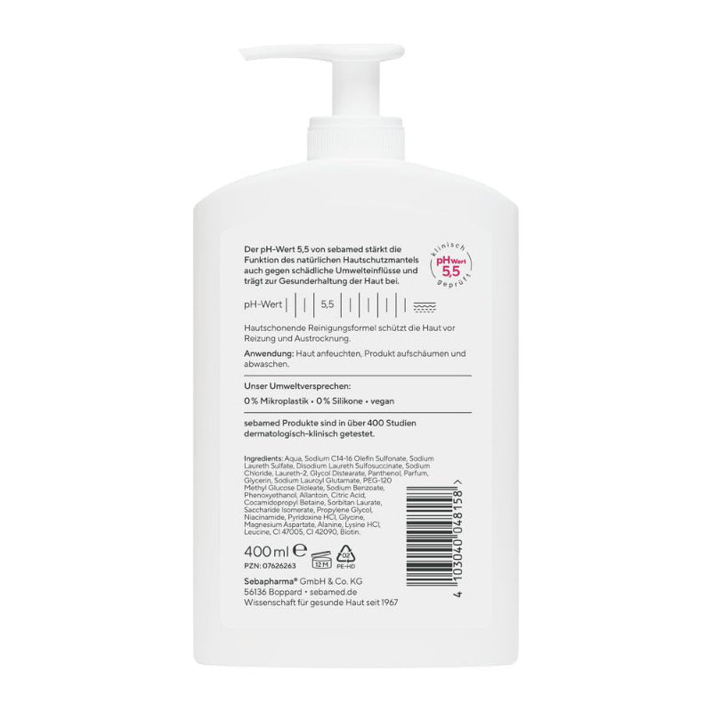 SEBAMED Liquid Face & Body Wash 400 ml for Sensitive Skin