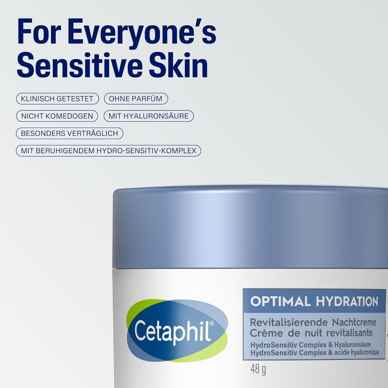 CETAPHIL Optimal Hydration Revitalizing Night Cream – 48g