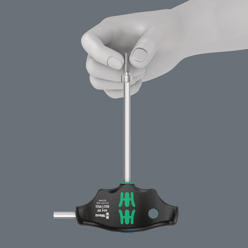 Wera 05023453001 454/7 HF Set 2, Quergriff-Schraubendreher-Satz, 7-Teilig Schwarz Hex-Plus - Metrisch